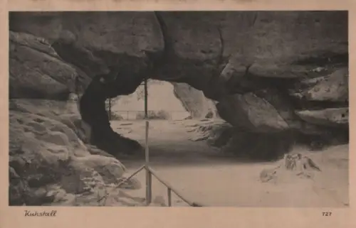 Sächsische Schweiz - Kuhstall - 1956