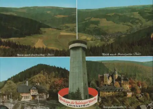 Ludwigsstadt-Lauenstein, Burg Lauenstein - Aussichtsturm - ca. 1980