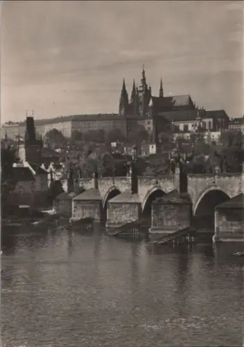 Tschechien - Tschechien - Prag - Praha - Prager Burg und Karlsbrücke - ca. 1980