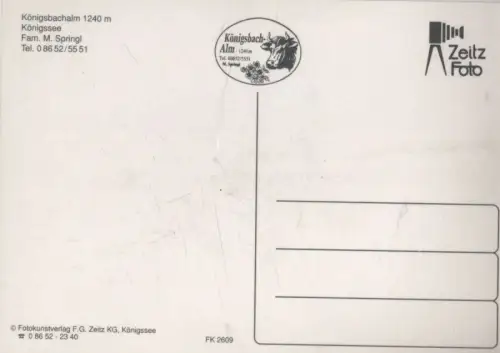 Königssee - Königsbachalm