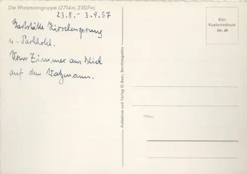 Watzmann - Watzmanngruppe