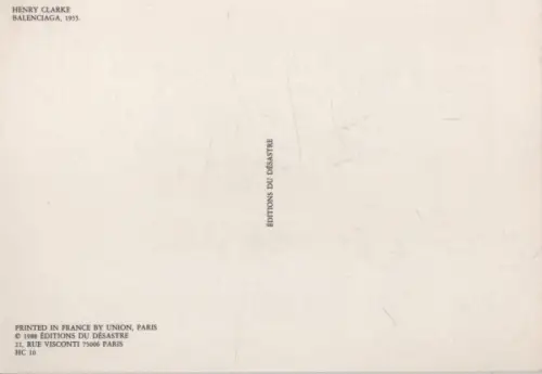 Henry Clarke Calenciaga