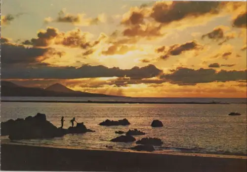 Spanien - Las Palmas - Playa de las Canteras - Spanien - Puesta de Sol