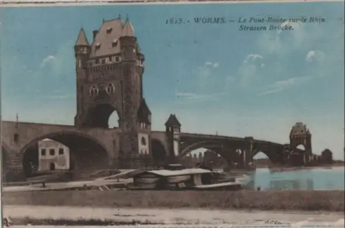 Worms - Straßenbrücke - ca. 1925