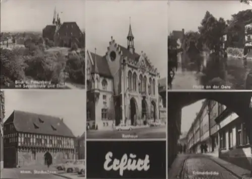 Erfurt - u.a. Partie an der Gera - ca. 1970