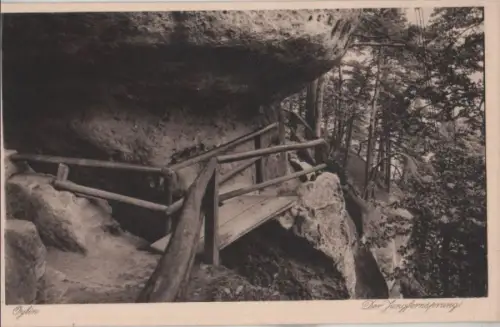 Kurort Oybin - Jungfernsprung - ca. 1950