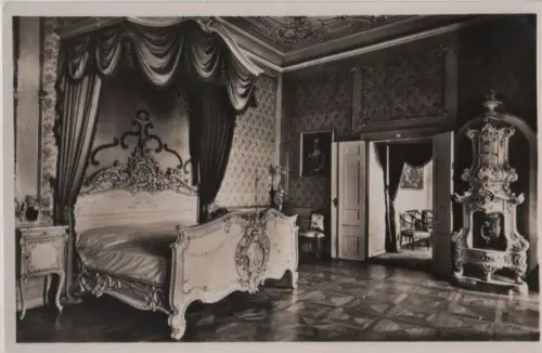 Rudolstadt - Heidecksburg, Schlafzimmer - ca. 1960