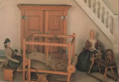 Arnstadt - Schloßmuseum, Leineweber-Werkstatt - 1981