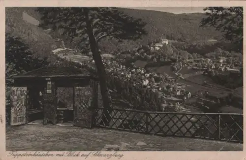 Schwarzburg - vom Trippsteinhäuschen - ca. 1930