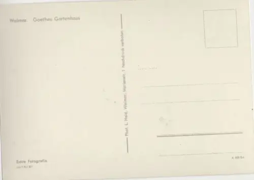 Weimar - Goetehs Gartenhaus