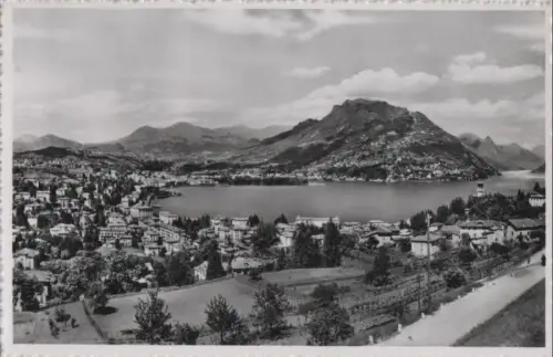 Schweiz - Schweiz - Lugano - Panorama e Monte Bre - ca. 1960