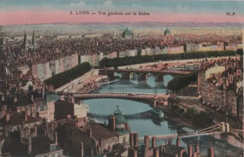 Frankreich - Frankreich - Lyon - Vue generale sur la Saone - 1929