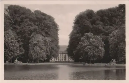 Schwetzingen - Flußgötter mit Blick auf Schloß - ca. 1960