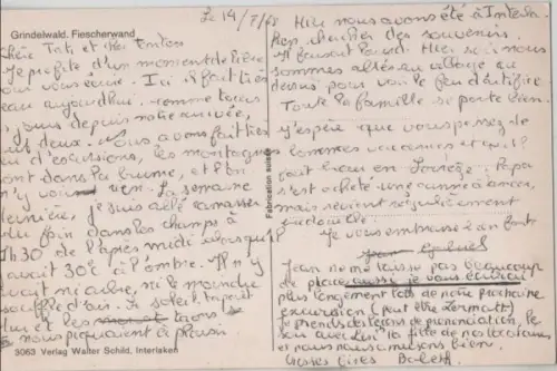 Schweiz - Grindelwald - Schweiz - Fiescherwand