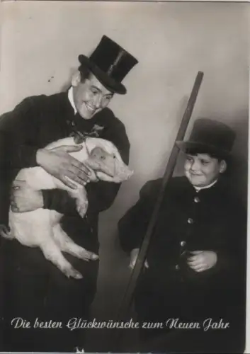 Zum Neuen Jahr Glücksschwein