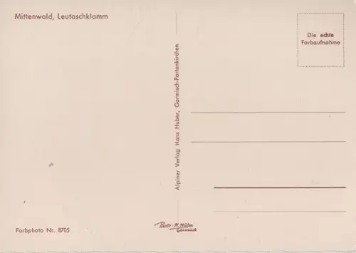 Mittenwald - Leutaschklamm