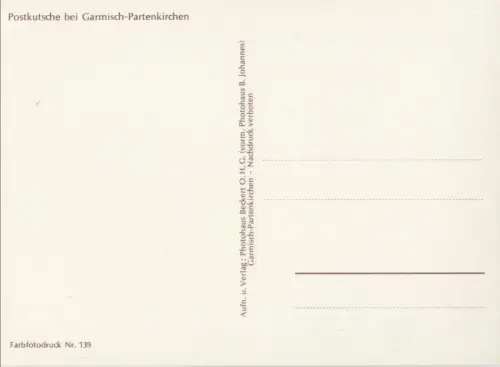 Garmisch-Partenkirchen - Postkutsche