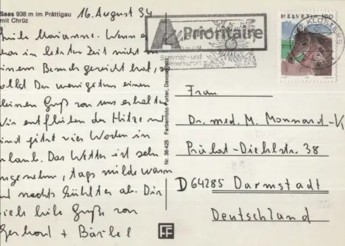 Schweiz - Saas - Schweiz - Ansicht