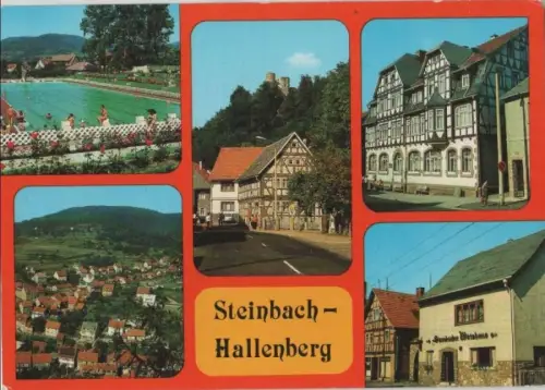 Steinbach-Hallenberg - u.a. Blick von der Hallenburg - 1984