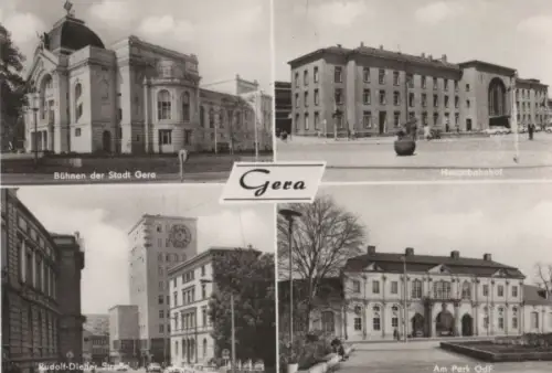 Gera - u.a. Am Park OdF - 1974