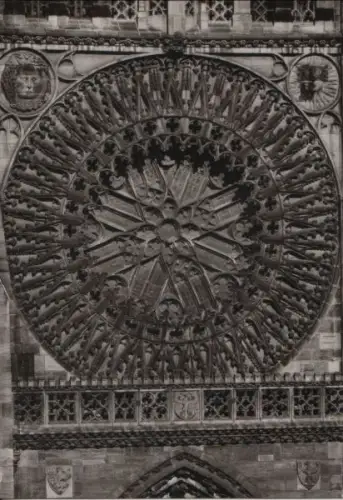 Nürnberg - St. Lorenzkirche, Rosette - ca. 1955