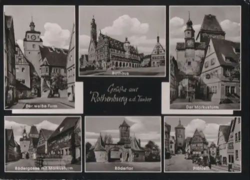 Rothenburg - u.a. Rödergasse - 1961