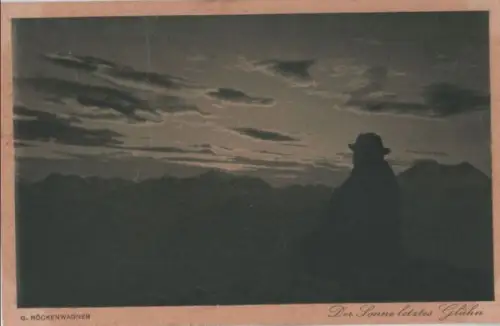 Der Sonne letztes Glühn