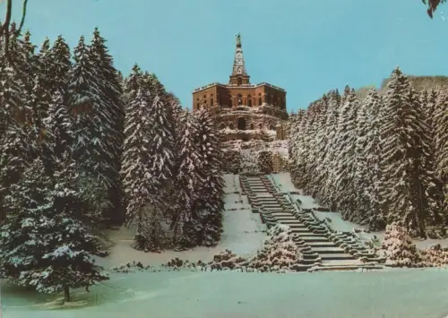 Kassel - Wilhelmshöhe, Herkules im Winter - 1981