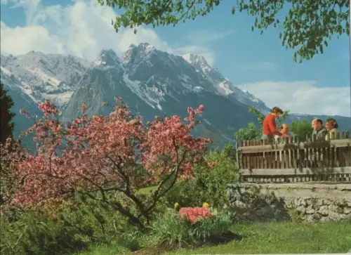 Garmisch - Blick vom Berggasthof Almhütte