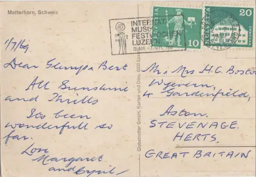 Schweiz - Matterhorn - Schweiz - schneebedeckt