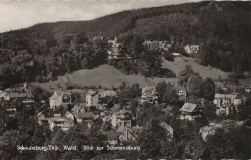 Schwarzburg - Blick zur Burg - 1964