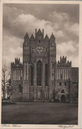 Chorin - Kloster, Westgiebel - ca. 1950