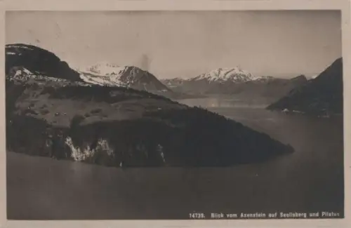 Schweiz - Schweiz - Axenstein - Blick auf Seelisberg und Pilatus - 1920
