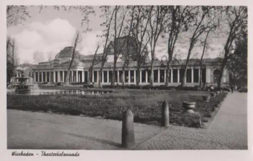 Wiesbaden - Weisbaden - Theaterkolonnade - ca. 1955