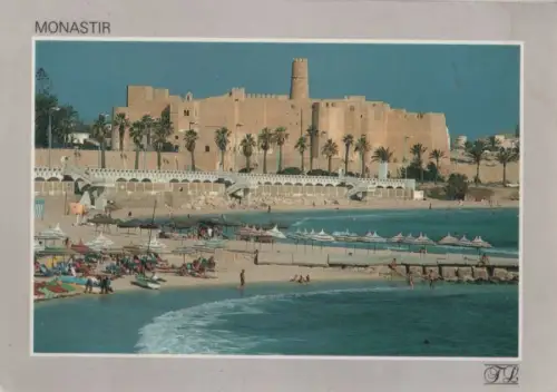 Tunesien - Tunesien - Monastir - La plage et le Ribat - ca. 1985