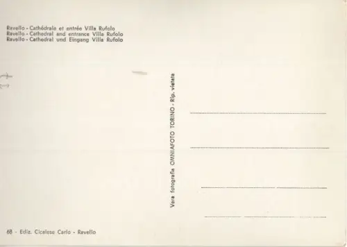 Italien - Ravello - Italien - Duomo e ingresso Villa Rufolo
