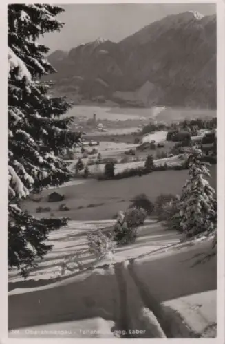 Oberammergau - Teilansicht gegen Laber - 1954
