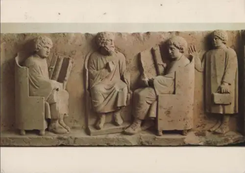 Trier - Landesmuseum, Schulszene - 1985