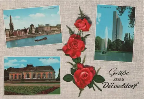 Düsseldorf - u.a. Rheinufer - 1968