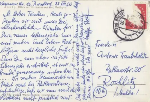 Schweiz - Axalp - Schweiz - Blick auf Brienzersee