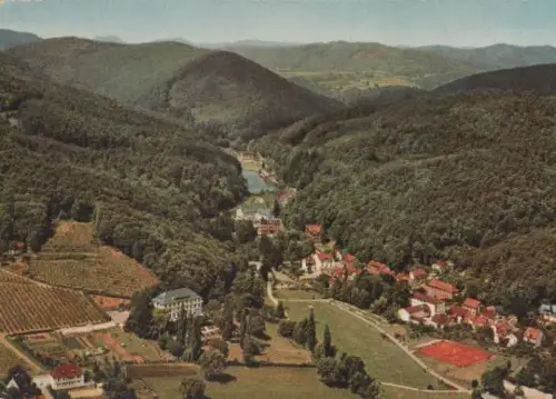 Bad Bergzabern - Bergzabern Kurtal - Luftbild - 1964
