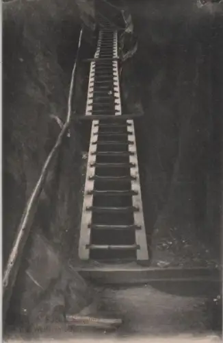 Sächsische Schweiz - Wolfsschlucht am Hockstein - ca. 1935