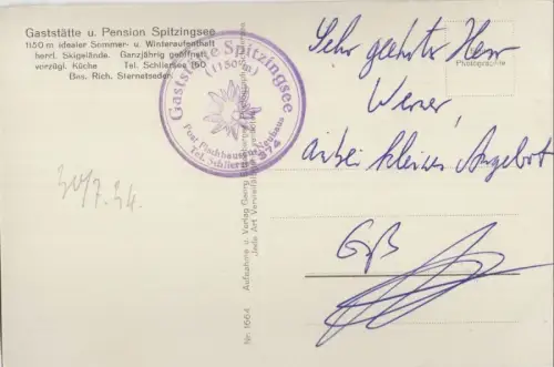 Spitzingsee - mit Unterkunftshaus