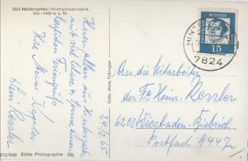 Hinterzarten - Winteransicht