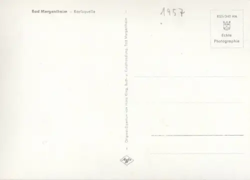 Bad Mergentheim - Karlsquelle