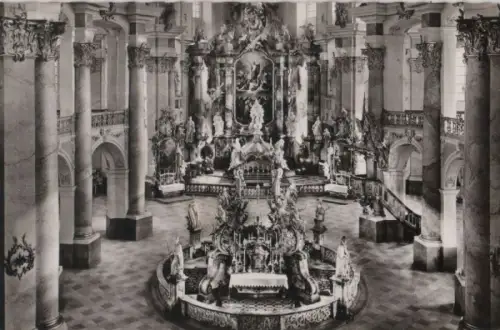 Bad Staffelstein, Vierzehnheiligen - Inneres der Basilika - 1962