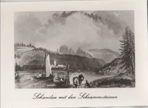 Bad Schandau - mit den Schrammsteinen - 1985