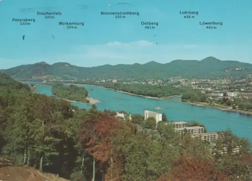 Siebengebirge - mit Insel Nonnenwerth - 1979