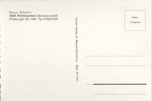 Hinterzarten - Haus Köpfer