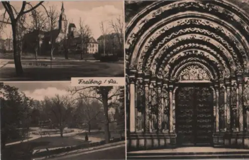 Freiberg - 3 Teilbilder - 1962